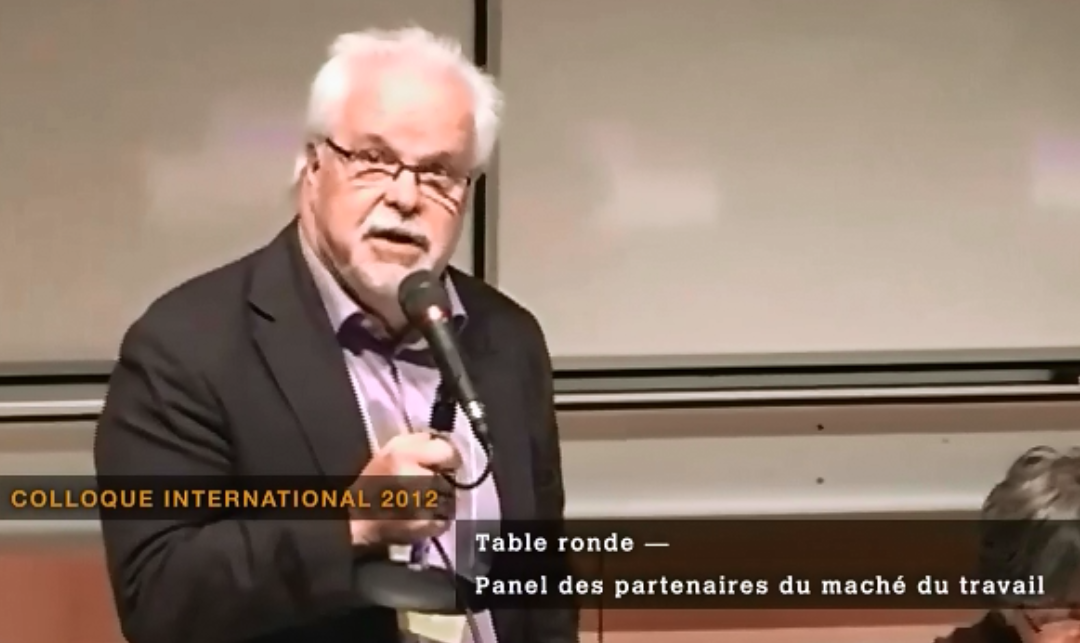 Table ronde des partenaires du marché du travail lors du colloque International en 2012 de l’OCE
